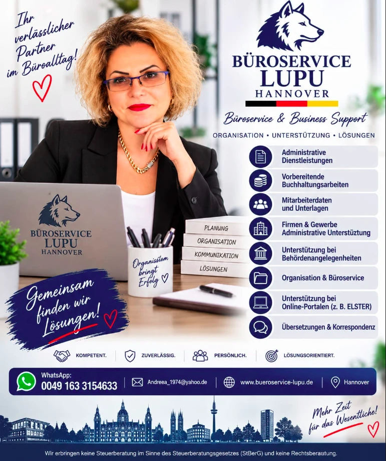 Büroservice Lupu Hannover — Büroservice & Business Support