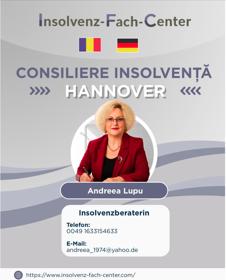 Insolvenzberatung Hannover — Insolvenz-Fach-Center, Andreea Lupu