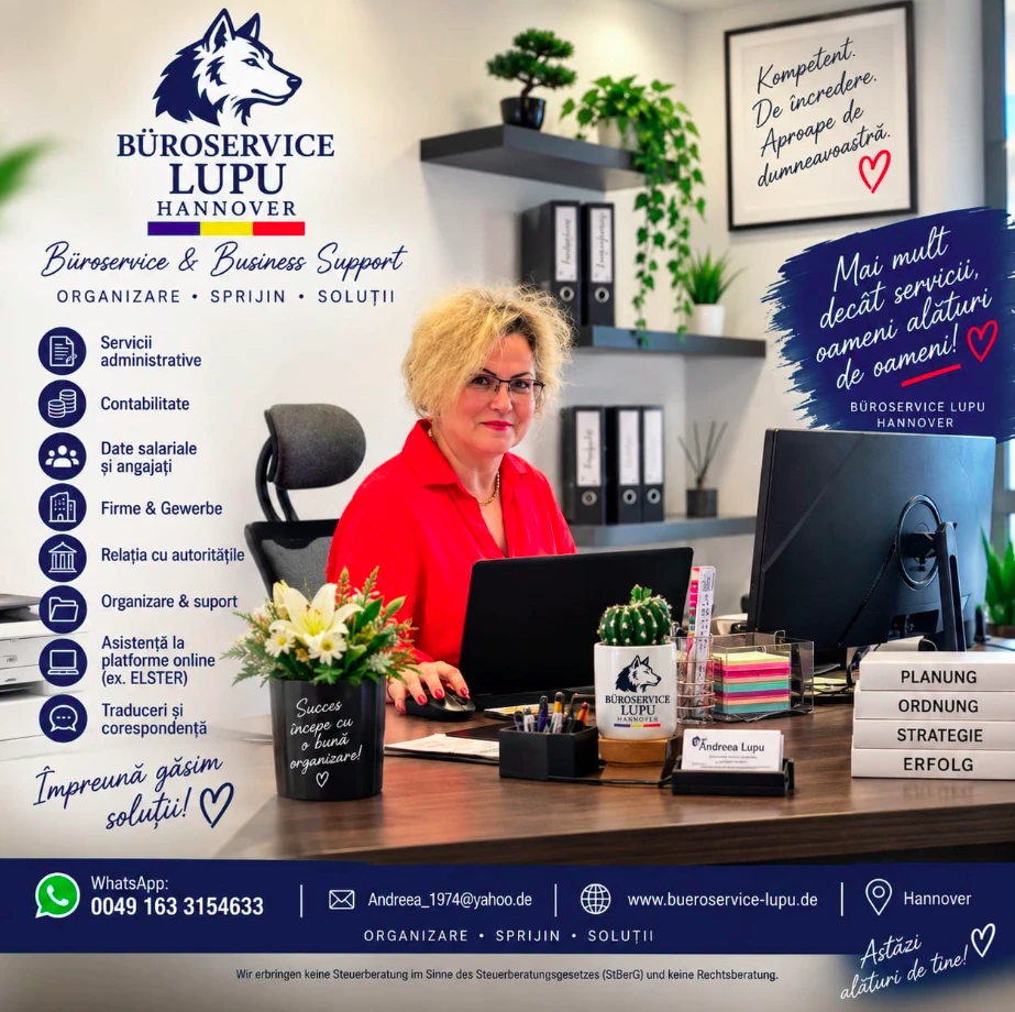 Büroservice Lupu Hannover — administrative Dienstleistungen und Bürosupport